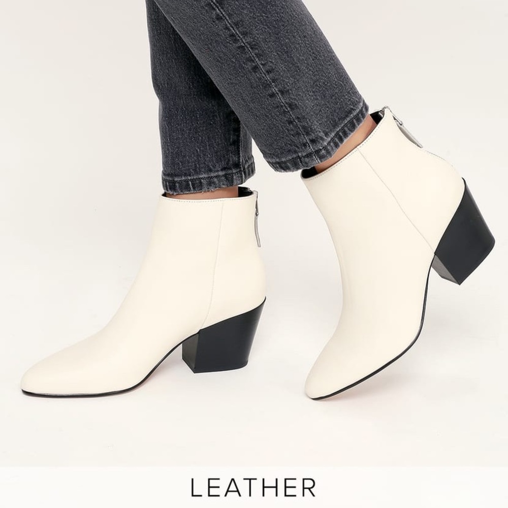 White Dolce Vita Booties